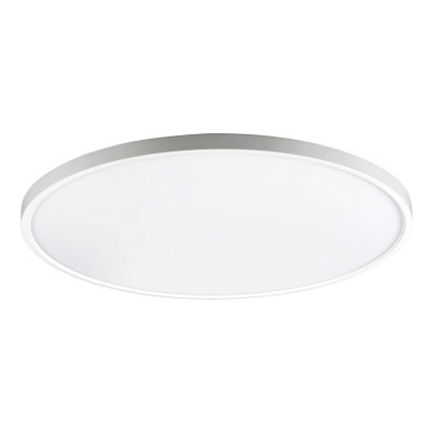 потолочный светильник круглой формы, белый корпус, IP43