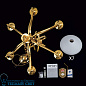 EMPIRE Orion люстра LU 1460/7 gold/385 opal-gold золотой