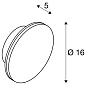1007911 SLV D-RING S WL PHASE 2700/3000K black настенный светильник — фото 7
