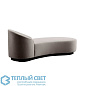 Turner Chaise Sharkskin Velvet Grey Ash Right Arm мягкое сиденье Arteriors 8167 — фото 2