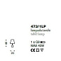 IDL Boheme 473/1LP настольная лампа — фото 1