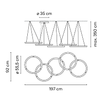 Halo Circular,Pendant White 3000K,1-10V