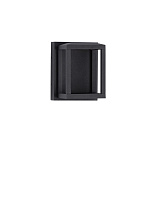 Sandy Black Aluminium & Glass LED 9Watt 220-240Volt 284Lm IP65 3000K L:10 W:12 H:13 cm