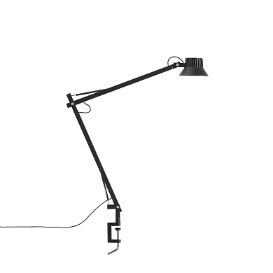 Dedicate Table Lamp настольный светильник Muuto Black w. Clamp - L2 DETBLL2301