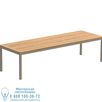 СТОЛ TABOELA 300X100CM, ПЕСОЧНЫЙ, СО СТОЛЕШНИЦОЙ ИЗ ТИКА Royal Botania