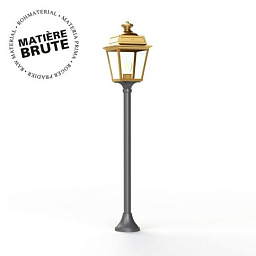 151015072 Roger Pradier Place Des Vosges Tradition садовый фонарь на высокой стойке с золотистым корпусом