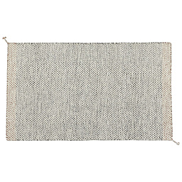 ковер полиэстеровый песочный 85x140 см
