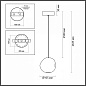 5085/5L Odeon Light Jemstone подвесной светильник, 5Вт, 4000K, 240лм, золото