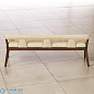 Moderno Bench-Ivory Marble Leather Global Views скамейка