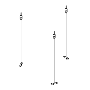 MULTINOVA 55 SUSPENSION SET 5x0,75 3m W БЕЛЫЙ - 27910 0010 W Delta light