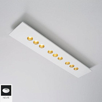 CONFORT PLAFONIERA 13,5W RETT. 2700K NERO-  BIANCO PERLA