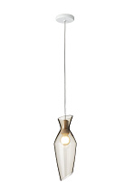 подвесной светильник с дымчатым стеклянным плафоном