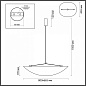 7067/36L Odeon Light Silk подвесной светильник 26W 2080lm 3000, 3500, 4000K — фото 5