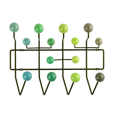 20119102 Hang It All Vitra Вешалка настенная зеленая на черном