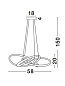 9007801 TRECCIA Novaluce светильник LED 47Вт 230В 2800Lm 3000K IP20