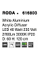 616803 RODA Novaluce светильник LED 46W 2760Lm 3000K IP20