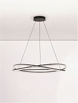 Dimmable by Remote Control Sandy Black Aluminium & Structured Acrylic LED 68 Watt 220-240 Volt 5637Lm 3000K IP20 D: 95 H: 150 cm