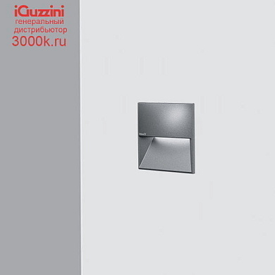 EI36 Walky iGuzzini Square optic assembly 90x90mm – AL optic – Warm White LED – 24Vdc - Rust Brown