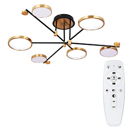 A1364PL-6PB Arte Lamp HOLLY потолочная люстра с круглыми элементами и светодиодной подсветкой