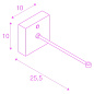 SLV 1004683 FITU CRANE WL держатель настенный для подвесных светильников FITU/FENDA