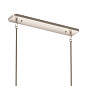 Kimrose 10 Light Linear Chandelier with Clear Fluted Glass Polished Nickel and Satin Nickel люстра 52413PN Kichler — фото 5