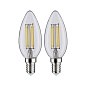 28916 Paulmann LED Candle 2x470лм 2x4,8Вт 4000К матовый — фото 4