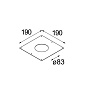 12292030 Modular Accessories Gypkit 190x190Ø83 — фото 1