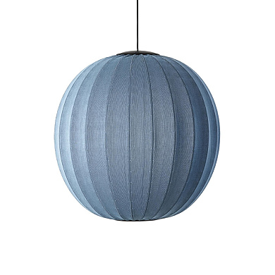KW75 BS LED Knit-Wit Made By Hand Крупный подвесной светильник Ø75 с синим фактурным плафоном LED