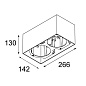 12801109 Modular Smart Surface Box 115 2x LED GI Ceiling Lamp — фото 1