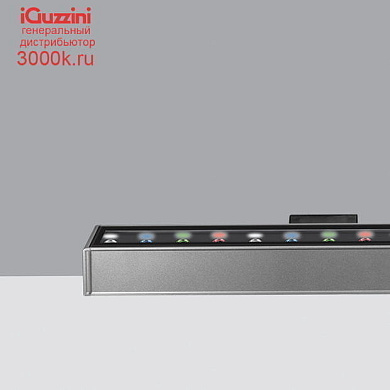 BM46 Linealuce iGuzzini Compact - Wall-/Ceiling-mounted - LEDs - DMX512-RDM control - L=998mm - Wall Grazing Optic