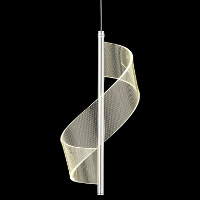 подвесной светильник с вертикальной лентой из металла и направленным светом