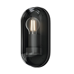 O449WL-01GF Maytoni Candle настенный уличный светильник с прозрачным колпаком цвета графит