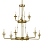 Vetivene 9 Light Chandelier Natural Brass люстра 52452NBR Kichler — фото 8