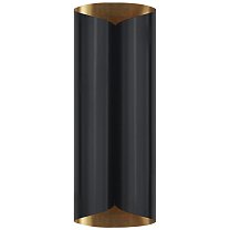 Selfoss Large Sconce черный и внутренняя отделка из полированной старой латуни