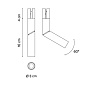 651011/1F Vibia Bind Прожектор Ø 3 см узкий - 6510 трековый светильник — фото 1