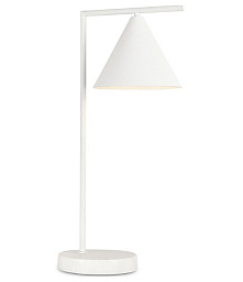 настольная лампа с купольным абажуром белый