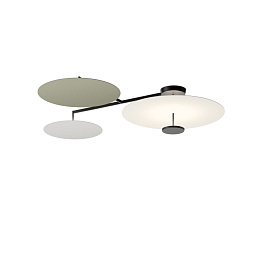592271/1A Vibia Flat потолочный светильник серый с дисковым корпусом