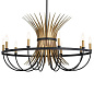 Baile 10 Light Chandelier Natural Brass and Black люстра 52459BK Kichler