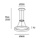 00-0001-BW-M3 подвесной светильник Leds C4 Circ Round Ø600 белый — фото 1