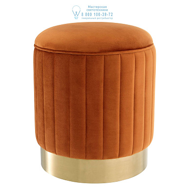 112173 Stool Allegra roche orange velvet Eichholtz