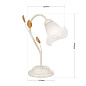 LA 4-1214/1 Elfenbein-gold Table lamp SISI, ivory with opal matt glass Orion — фото 5
