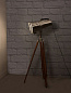 Telescope Adjustable Nickle Floor Lamp торшер FOS Lighting TripodTelescope-Nickle-FL1