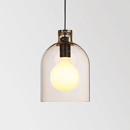 MANTELLO GLASS L2231 E27 AMBER Delta Light MANTELLO Подвесной светильник с прозрачным стеклянным плафоном цилиндрической формы