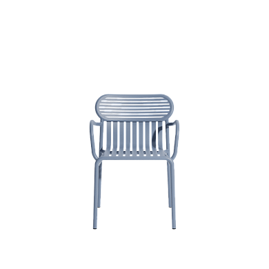 M0740325 WEEK-END Petite Friture Обеденный стул с подлокотниками садовый металлический голубой
