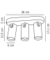 Mimi 3-Spot потолочный светильник Nordlux черный 2120476003