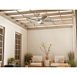 56" Tranquil LED Weather+ Outdoor Ceiling Fan Brushed Nickel уличная люстра-вентилятор 310130NI Kichler — фото 3