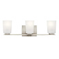 Roehm 3 Light Vanity Light Brushed Nickel настенный светильник 55017NI Kichler — фото 2
