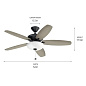 52" Renew Select Fan Satin Black люстра-вентилятор 330161SBK Kichler — фото 8