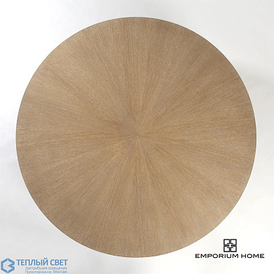 Flute Table Top-Round-Cerused Oak-60 Global Views стол