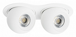 i6266262 Lightstar Intero двойной встраиваемый потолочный светильник белый